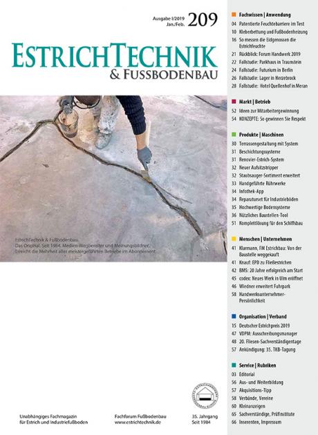 EstrichTechnik Ausgabe Feb. 2019